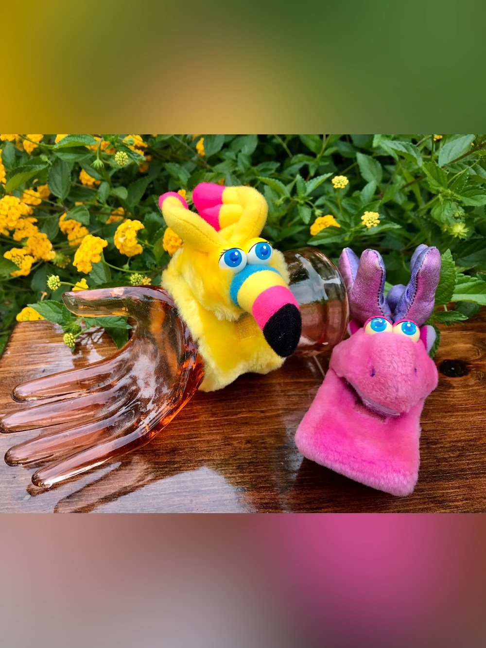 Vintage HASBRO Watchimals Plush Stuffed Animal Toy With Watch Time Velcro Wrist